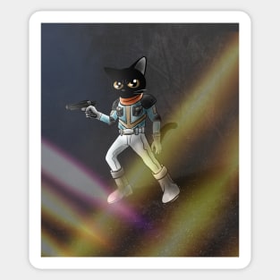 Cat space soldier Sticker